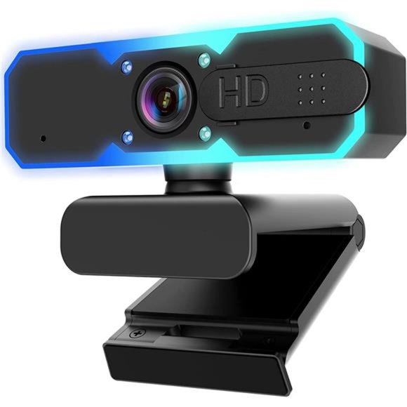 60FPS Streaming Webcam Streaming Camera with Microphone and Fill Light - Picture 1 of 5